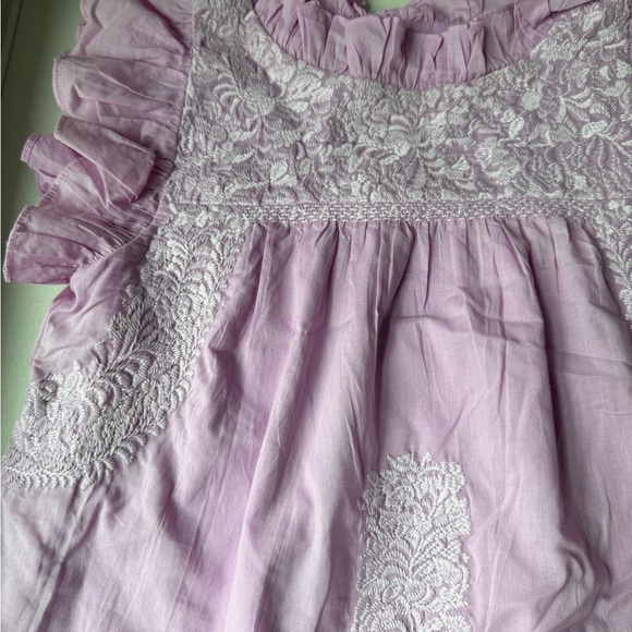 Purple Lace Embellished Blouse J.marie XS - Picture 5 of 7